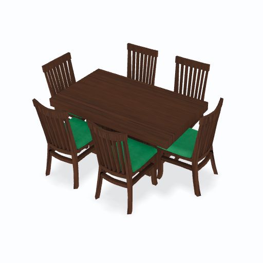 image of Tavoos Dining Set 6 Seater