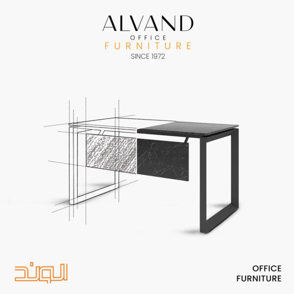 تصویر میز کارمندی Nova مدل S