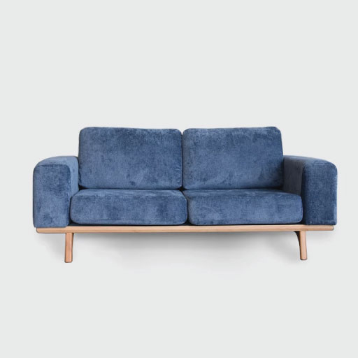 image of Orlando Blue 2seats Sofa