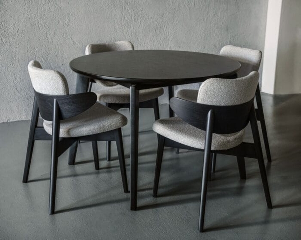 تصویر میز غذاخوری گرد 4 نفره لوپ