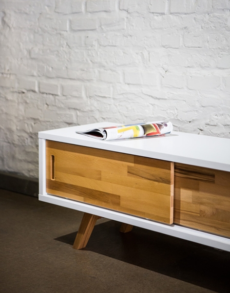 image of Armada white small TV stand