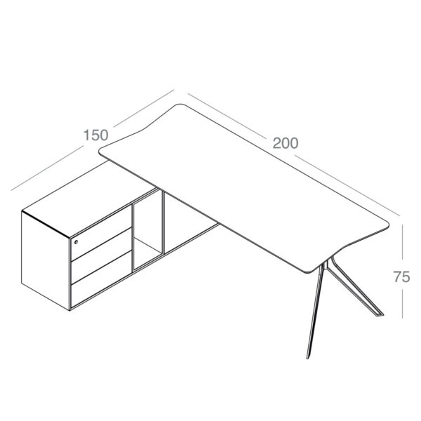 تصویر میز مدیریتی Swan مدل ML