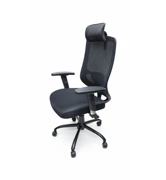 تصویر صندل اداری پشت توری یک تکه