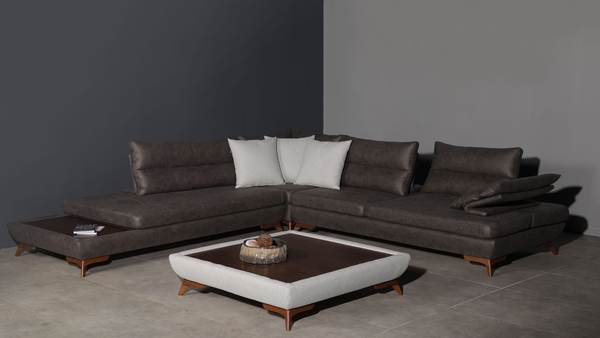 another image of Navy L shaped sofa