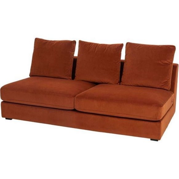 another image of READ armless sofa 2.5 rust 662828