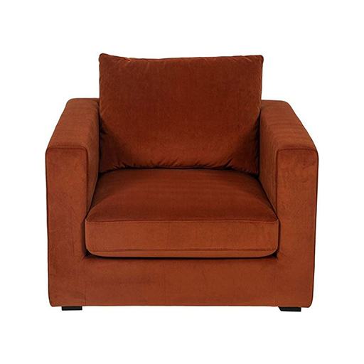 image of READ Single Sofa-Rust 