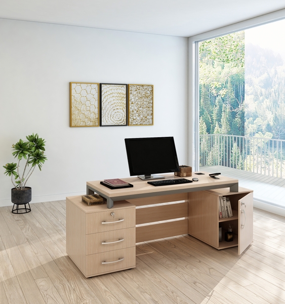 تصویر دیگری از میز مدیریت مدرن اداری مدل K340
