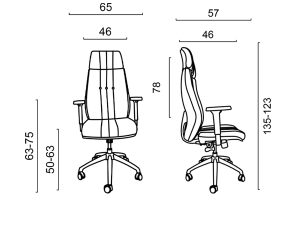 تصویر صندلی مدیریتی پنتا