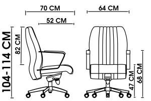 تصویر صندلی کارشناسی اسکار E2040