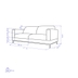 image of Chilan triple sofa