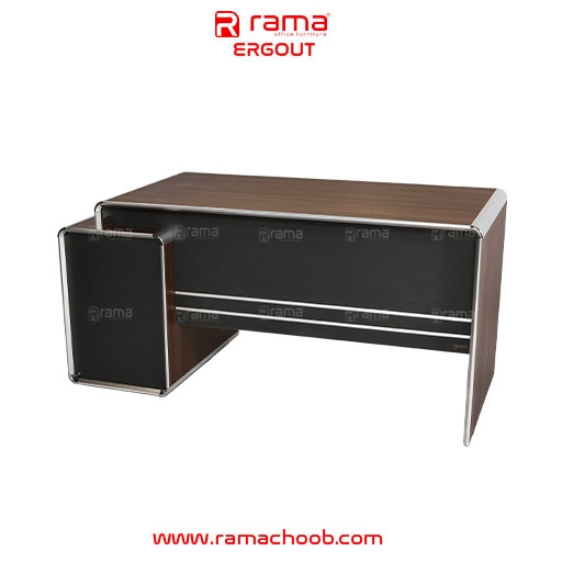 تصویر میز کارمندی ارگوت (سه کشو ثابت)
