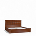 image of Folia Double Bed W 180 with wooden head board