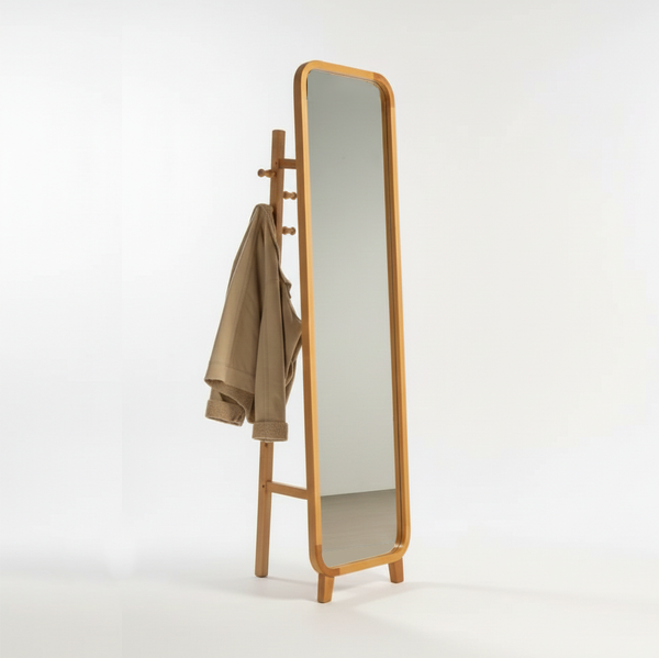 image of Rectangular Mirror and Hanger