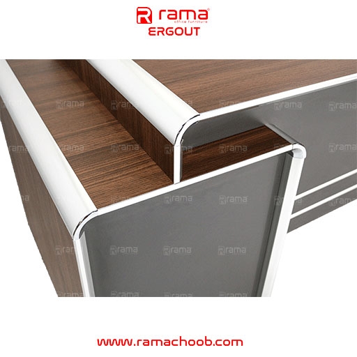 تصویر میز کارمندی ارگوت (سه کشو ثابت)