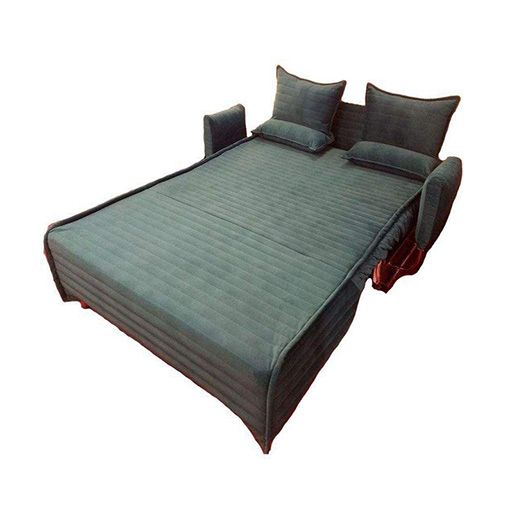 image of double sofa bed with support handle