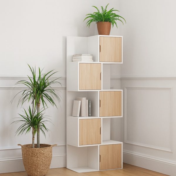 تصویر کتابخانه ۵ طبقه کمددار