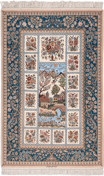 image of Isfahan Rug Code 6-13234