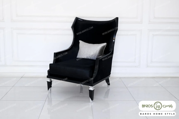 image of Silver single sofa