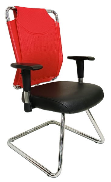 تصویر صندلی کنفرانسی J608C پایه کروم دسته تنظیمی تصویر صندلی کنفرانسی J608C پایه کروم دسته تنظیمی