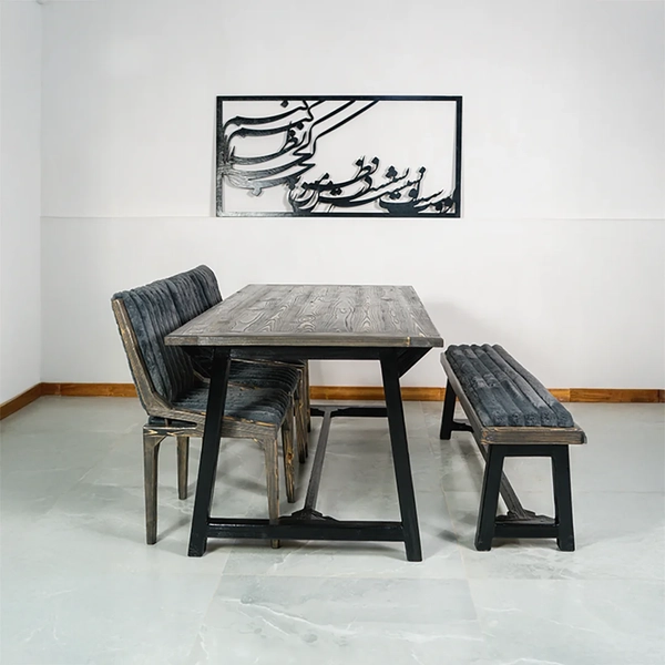 تصویر میز غذاخوری ۶ نفره برسام تصویر میز غذاخوری ۶ نفره برسام