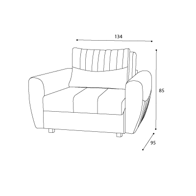 image of Soda Single Sofabed-100cm