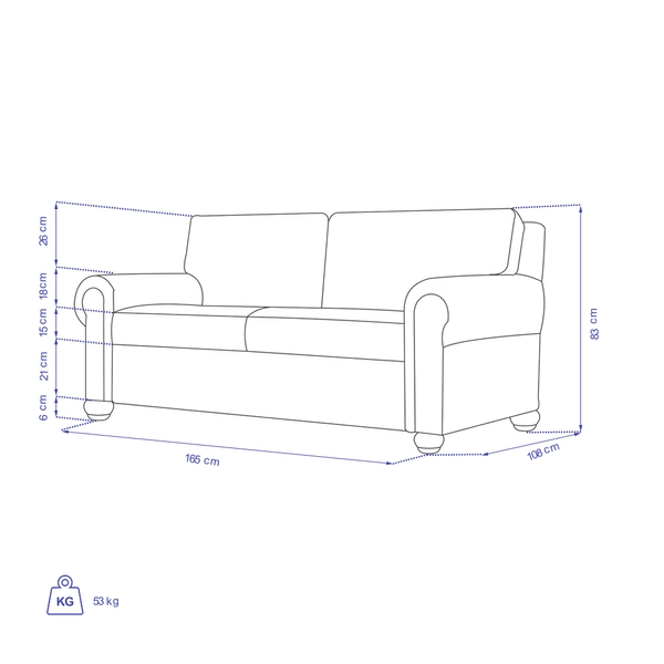 image of Verta double sofa