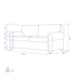 image of Verta double sofa