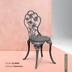 image of Flower Design Aluminium Chair