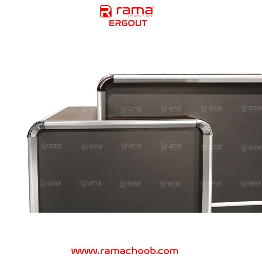 تصویر میز کارمندی ارگوت (سه کشو ثابت)