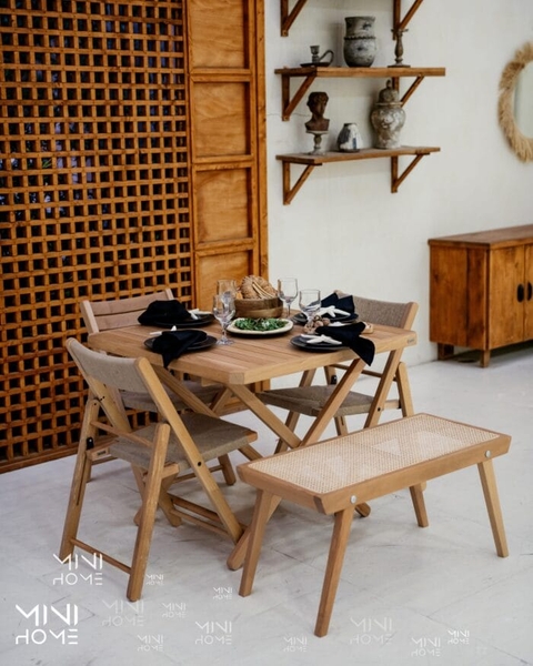 تصویر نیمکت چوبی Cozy