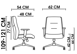 تصویر صندلی کارشناسی کاپا K300