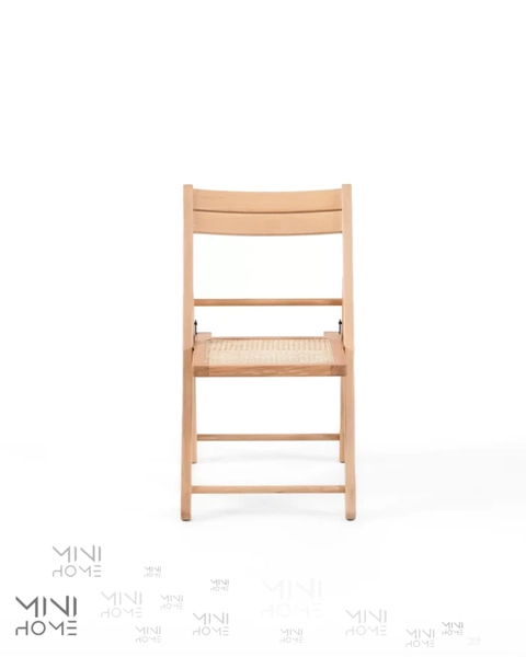 تصویر صندلی چوبی حصیری Zen