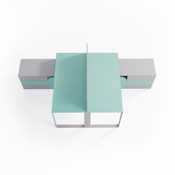 تصویر میز کارگروهی ۲ نفره Medusa مدل WL2