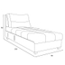 image of Soda Lounge Sofa-80cm