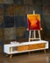image of Armada white large TV stand