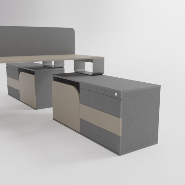 تصویر میز کارگروهی ۲ نفره Medusa مدل WL2