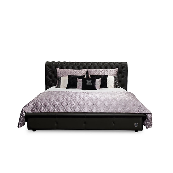image of AN P002 Double Bed-natural leather