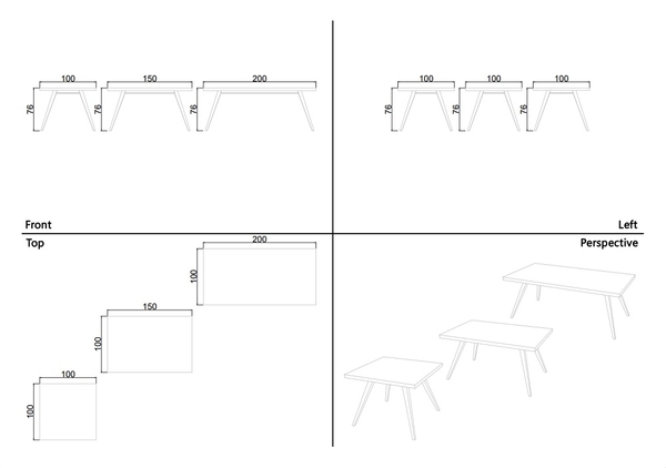 image of Elena dining table for 4