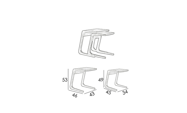 image of Zhinen Double Side Table