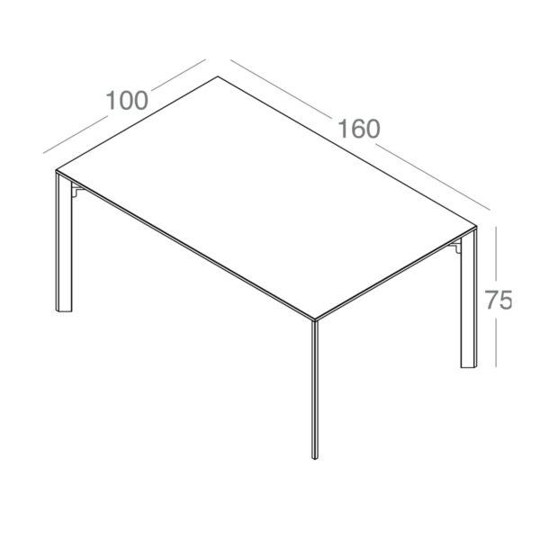 تصویر میز کنفرانس ۴ نفره Petra مدل C160