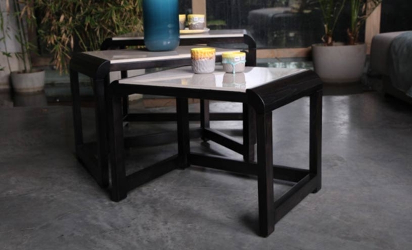 image of Plan Side Table-ceramic