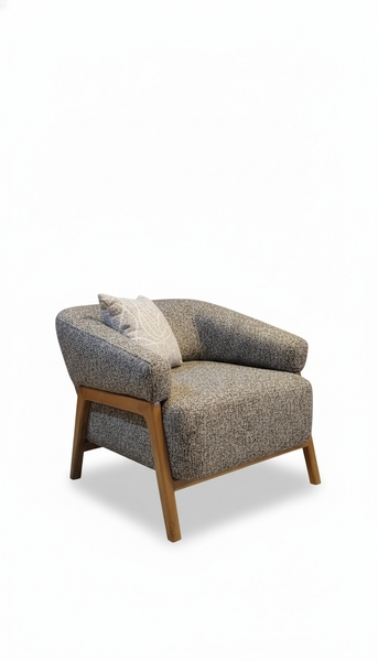 تصویر مبل تک نفره حصیری