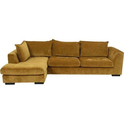 image of EL PASO sofa 2.5 + chaise lounge Left yellow 667791