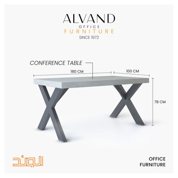 تصویر میز کنفرانس ۴ نفره Exa مدل C180