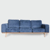 image of Orlando Blue 3seats Sofa