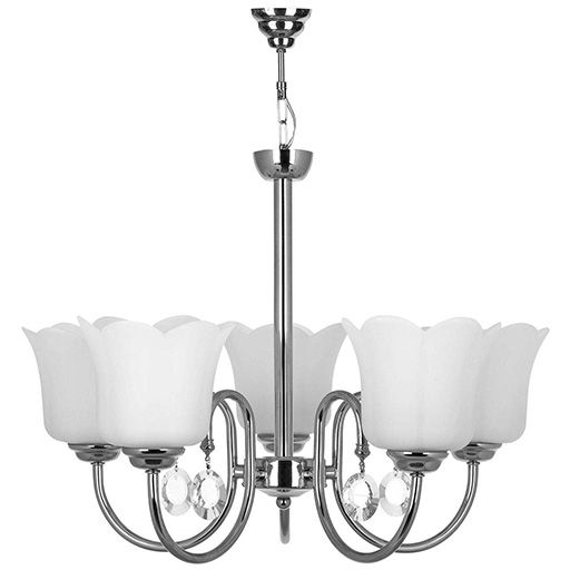 image of Cheshmeh Noor 5Lamp Chandelier Model A856/5C-O-chrome