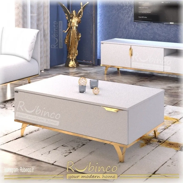 تصویر جلومبلی و عسلی گلد پلاس