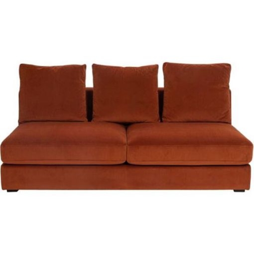 image of READ armless sofa 2.5 rust 662828