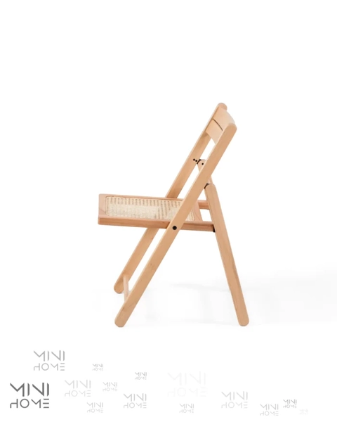 تصویر صندلی چوبی حصیری Zen