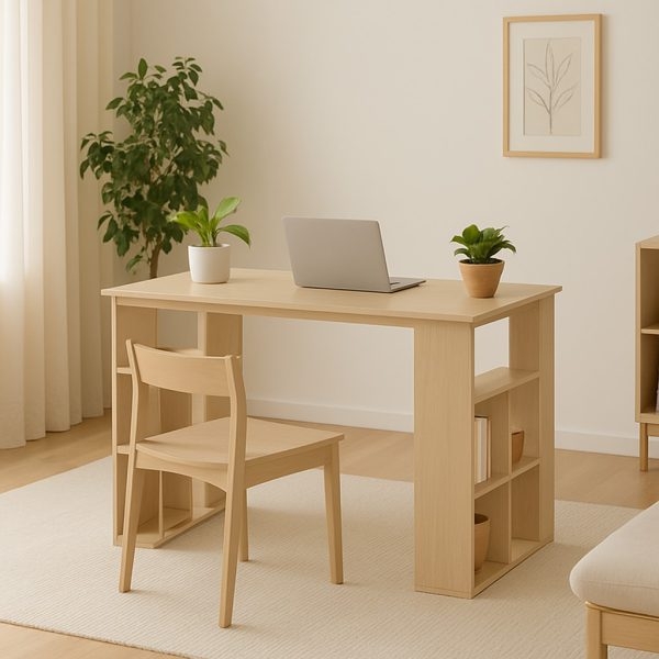 تصویر میز تحریر کمجا مدل کتابخانه دار